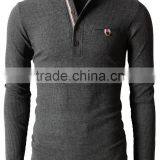 Mens Trendy Bound Pocket Waffle Cotton Knit Long Sleeve Henley Shirts thumbnail-1
