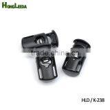 Black Plastic Stoppers Cord Lock 8mm Hole Toggles Clip Apparel Shoelace Sportswear Bungee Cord Accessories HLD/K-238 thumbnail-2