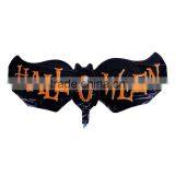 Aluminium Foil Balloon Halloween Bat Animal Black Orange Message " Halloween " Foil Balloons Wholesale thumbnail-1