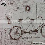 Wholesale Linen Fabric Bicycle Pattern Fabric for Household thumbnail-5