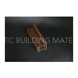 Brown PVC Profiles Laminated Frame Film 4 Chambers For Doors Frames