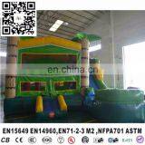 Inflatable Tropical Bouncer House Combo With Water Pool