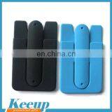 Useful Silicone Smart Card Wallet 3m Sticky Snap Stand thumbnail-2