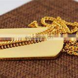 Hot Blank Dog Tag Wholesale Brass Gold Plating Thick High End Durable Metal Pet Dog Tags thumbnail-1