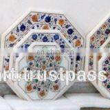 Home Decorative Marble Inlay Coffee Table Tops thumbnail-1