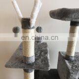 Quick Order Cats Kittens Fun Furniture Condos Wall Pet Cat Scratcher Tree Tower With Balls and Hammock thumbnail-5
