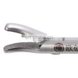 Reusable V-shaped Heavy Curved Needle Holder Forcpes Laparoscopic Instruments thumbnail-2