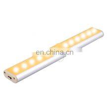 2W USB Charging Rechargeable Motion Sensor Led Wardrobe Rail Light thumbnail-5