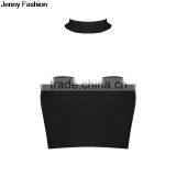 Jenny Fashion 2016 New Black Sey Women Bandage Fashion Crop Top thumbnail-1