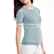 the New Fashion Cashmere T Shirt 100% Cashmere Crew Neck Jumper Sweater Women thumbnail-1