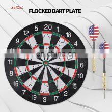 Factory Wholesale Price 18 Inch Double Sided Dart Board For Sisal Board Game For Children Darts Board Pins thumbnail-3
