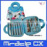 Flower Printed Manicure Set in Bag