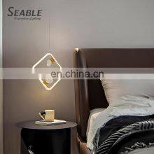 Wholesale Bedroom Living Room Decoration Acrylic Black Gold White LED Modern Chandelier Lighting thumbnail-1