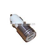 2 Port Micro USB Auto Charger Portable Cell Phone Charger Bullet With Three Color Base thumbnail-2