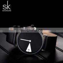 SHENGKE New Trendy Handwatchs Minimalist Dial Design Watchs Black PU Strap Wrist Watchs K0090L thumbnail-5