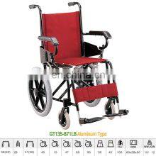 Greetmed New Design Economic Outdoor Light Mobile Disabled Foldable Wheelchair Rehabilitation Therapy Supplies ISO13485/CE Greetmed 10pcs thumbnail-4