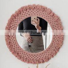 Boho Style Macrame Mirror, Home Decor, Wall Art, Handmade Gift Wholesale thumbnail-1