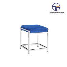 Factory Wholesale Solid Color Collapsible Pu Leather Folding Storage Stool Ottoman thumbnail-3