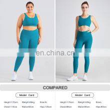 New Arrival Half Cross Waist Yoga Leggings With Seamless Leg Opening Gym Sports Pants thumbnail-3
