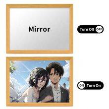 Art Deco Style Portable Vanity LED Mirror Photo Frame Valentine's Day Gift Idea Mirror Light Frame Customized Design thumbnail-2