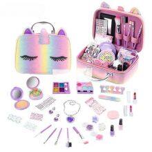 Popular Kids Cosmetics Makeup Set Include Kids Nail Polish Children Eyeshadow Pretend Cosmetic Toys for Kids Girls Beauty Set thumbnail-4