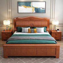 Chinese Style Solid Wood Bed 1.8 Meters thumbnail-3