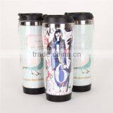 Shenzhen Factory Double Wall Plastic Advertising Tumbler With SS Inner thumbnail-1
