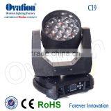 Guangzhou 19pcs Led Wash RGBW Moving Head Light Used Rental/ dj Light
