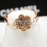 2016 Latest Fashion Women Lady Beautiful Flower Bracelet Rose Gold Jewelry thumbnail-4