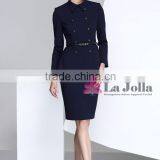 Lady Airline Stewardess Uniform Design Beauty Office Uniform for Women thumbnail-1