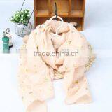 Wholesale Europe America Fashion Popular Cotton Polyster Mixed Kids Boys Girls Winter Scarf thumbnail-3