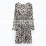 2016 Fashion New Spring and Summer Lady Dress Long Printed Dress HSD1017 thumbnail-1