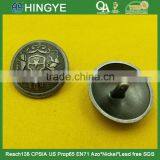25mm Lion Head Logo Metal Shank Button For Coats -- MJ3695 thumbnail-1