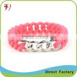 Custom Multicolor Logo Embossed Silicone Bracelet ,colorized Embossed Silicone Bracelet Supplier's Choice thumbnail-1