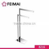 High Quality Free Standing Chrome Plated Paper Towel Holder Rack for Bathroom