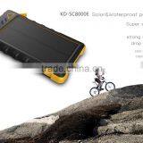 With Frosted Material Portable Waterproof Solar Power Bank Solar Charger 8000mah Built-in Battery thumbnail-5