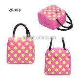 China Factory Price Quality Keep Warm Polka Dot Nylon Lunch Bag