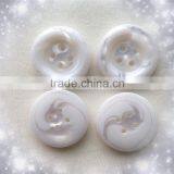 New Design Custom White Unique Style Garment Button