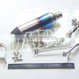 Racing Small Hexagonal Stainless Steel Muffler Slip-on System With Colors-plated Surface for GY6 150 thumbnail-1