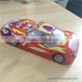 Delicate New Customized Designed Tin Pencil Box Promotional Car Shaped Two Layers Stationery Box