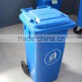 120L HOT HDPE Outdoor Standing Plastic Garbage Bin With Wheels and Handle