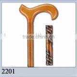 DERBY HANDLE WITH SPIRAL CANE WALKING STICK thumbnail-1