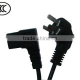 CCC approval chinese power cord with angled C13