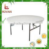 Plastic Folding table round used for banquet outdoor