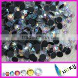 Factory Price A+ Quality DMC Flat Back Hotfix Faux Diamant Iron on Strass Cristal Beads thumbnail-3