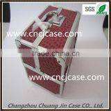 PVC Leather Panel Display Cheap Portable Professional Aluminum Combination Lock Cosmetic Case thumbnail-3