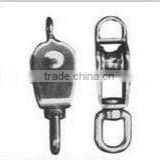 stainless steel anchor swivel single pulley
