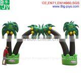 Outdoor Factory Supply Entrance Palm Tree Advertising Inflatable Arch for Promotion