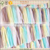 Hanging Paper Tassels for Wedding Decor