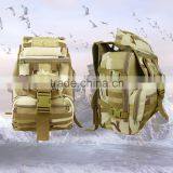 Black nylon Military Backpack with Molley System high quality army tactical pack